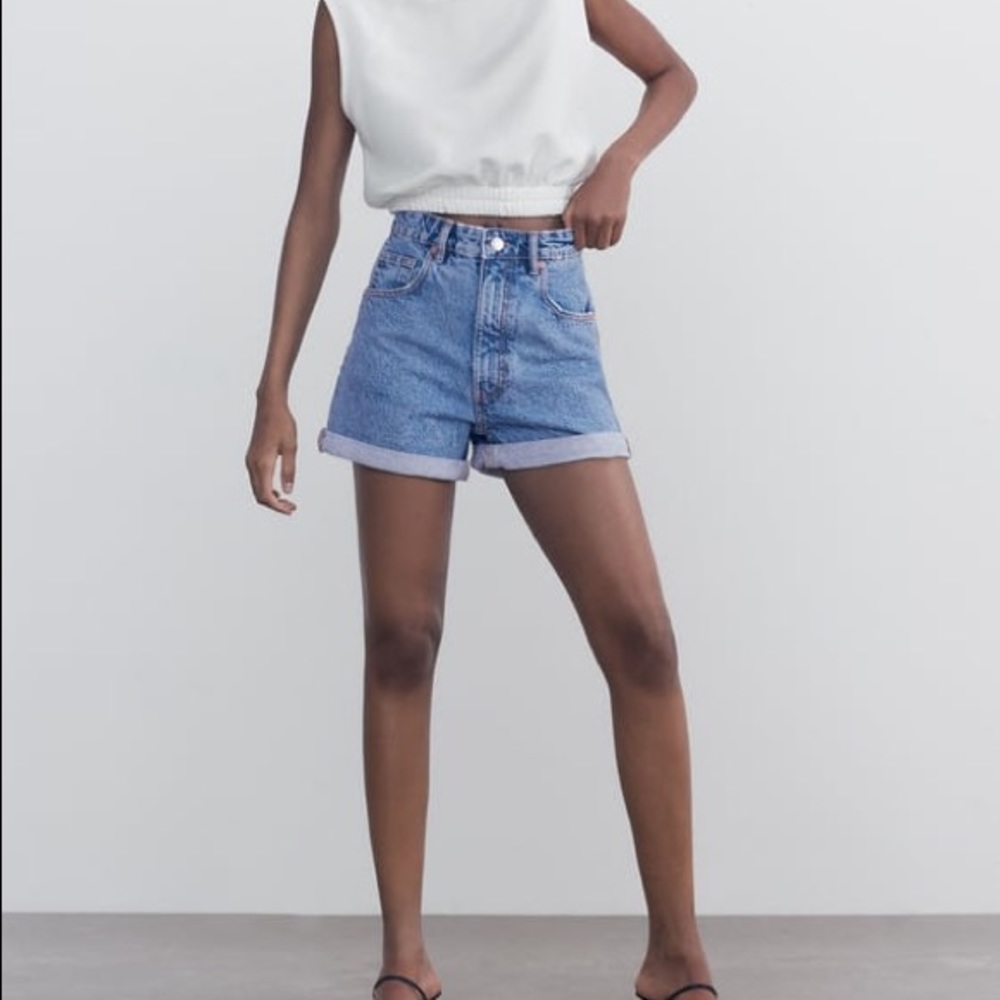 Zara mom fit shorts